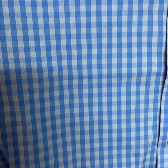 Bonobos Size 15-33 Blue Checker Slim Fit Long Sleeve Button Down Shirt - Picture 2 of 6